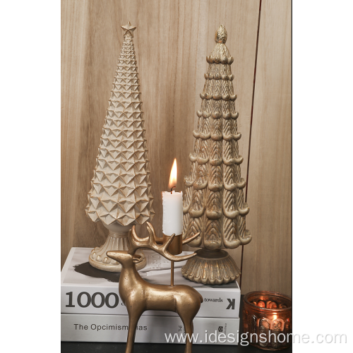 Polyresin Tea Light Holder Autumn Decor